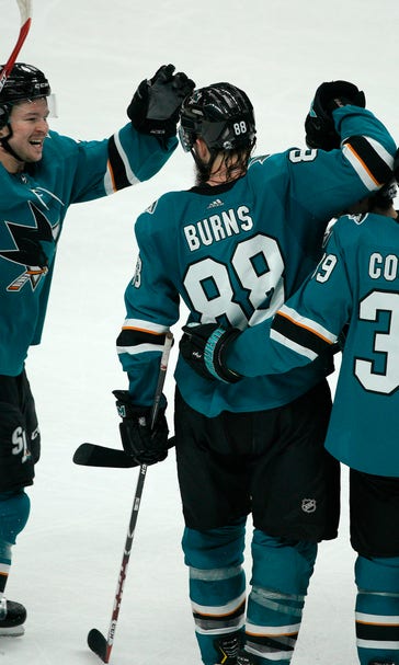 Burns scores in OT, Sharks top Golden Knights 4-3